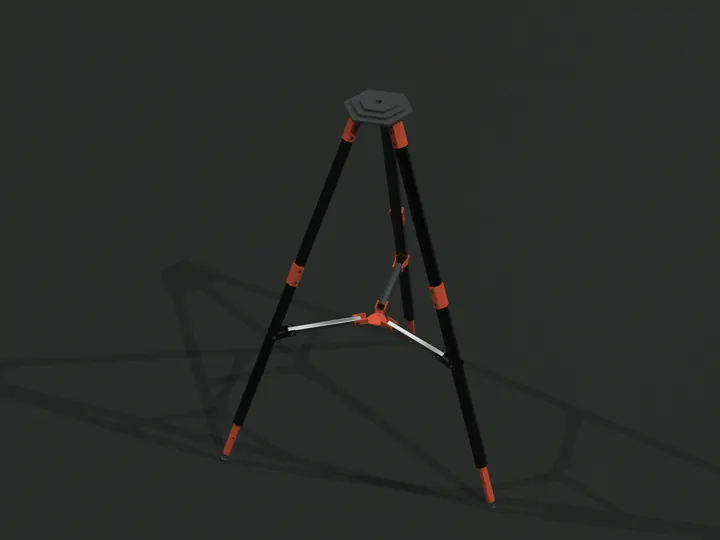 Stojak na trzech nogach - wizualizacja 3D