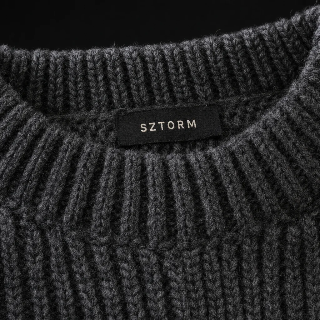 Sweter z wełny merino Fala (3)