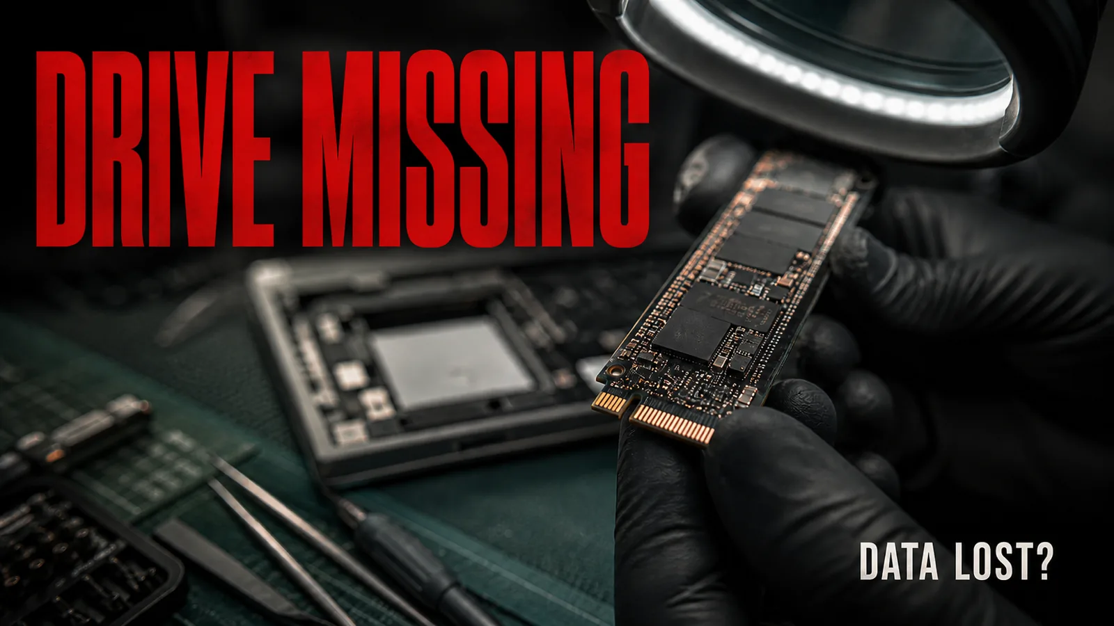 The computer cannot see the drive - is the data lost?