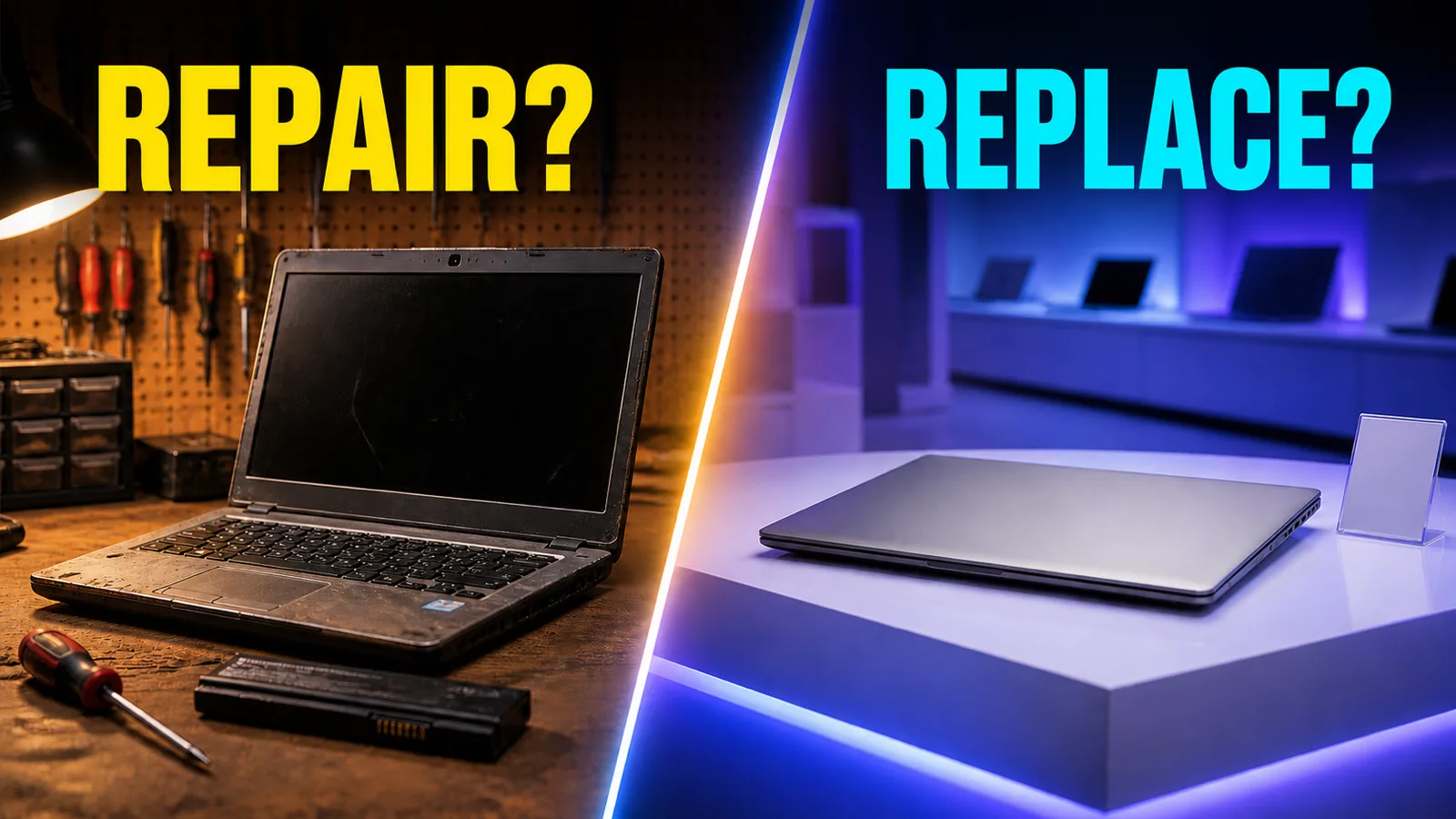 Repair an old laptop or buy a new one?