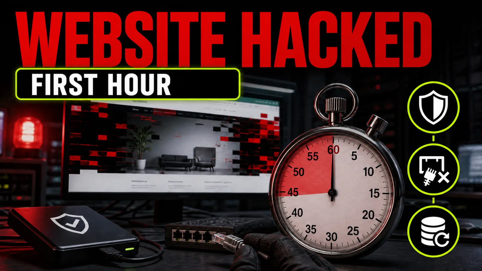 Website hacked - what to do in the first hour