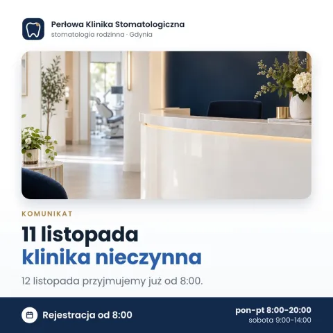 Przykładowa grafika: 11 listopada klinika nieczynna
