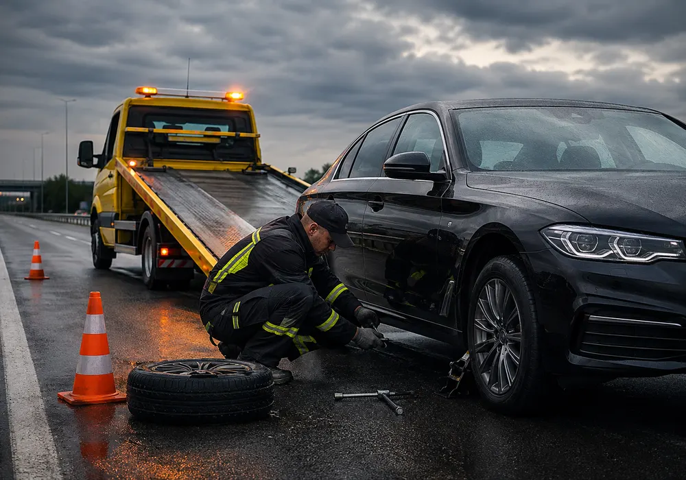 Pomoc drogowa przy unieruchomionym aucie na drodze
