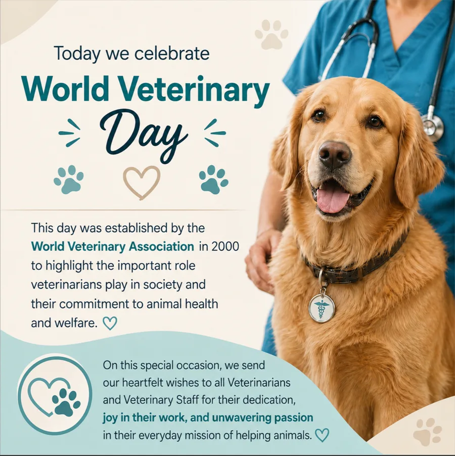Poster: World Veterinary Day — about the celebration