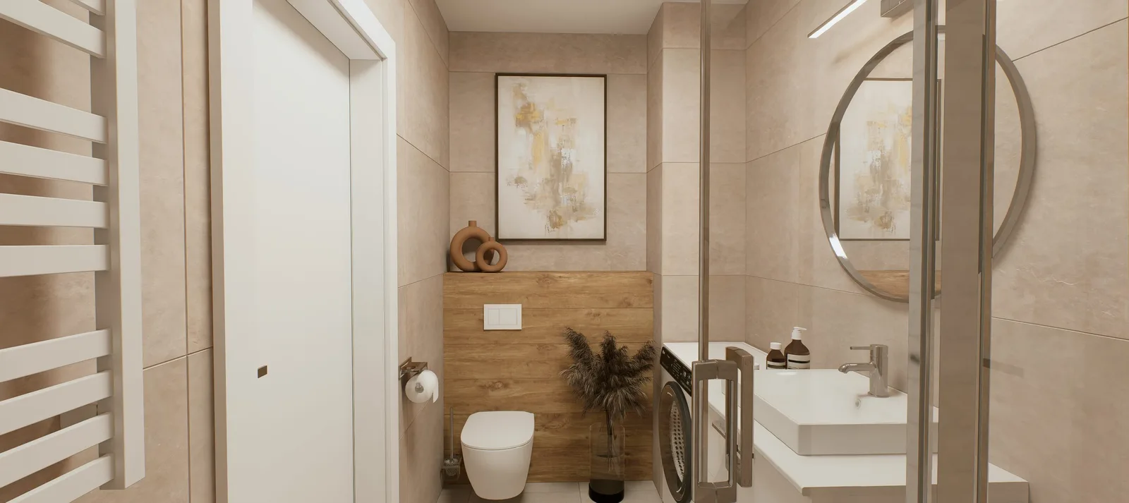 Strefa WC i dekoracje