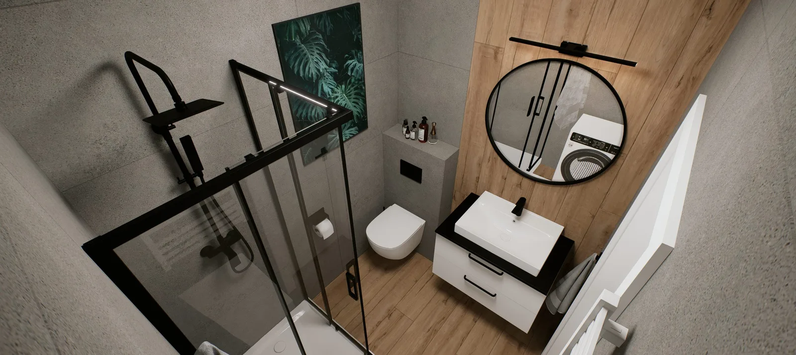 Strefa WC i dekoracje